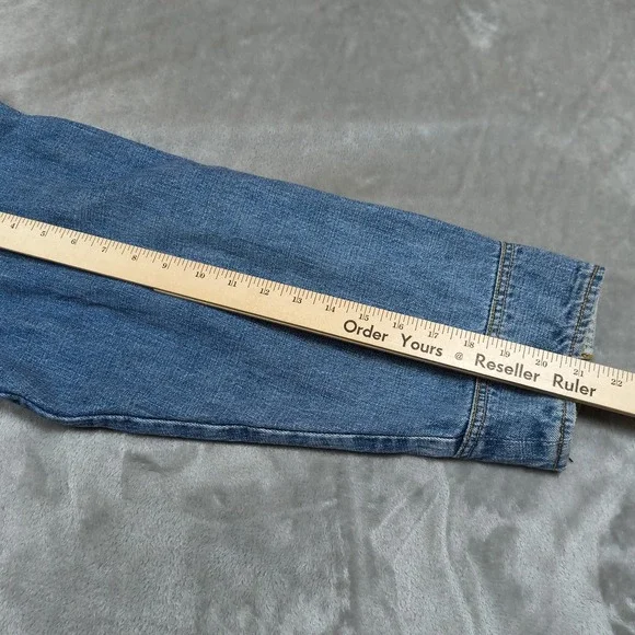 Vintage G Unit Denim Shirt Men XXL Blue Button Up Shacket Heavyweight Hiphop Y2K - Picture 11 of 11